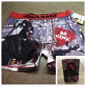 🆕 Star Wars Be Mine Valentine Boxer Shorts w/mini gift bag🎁